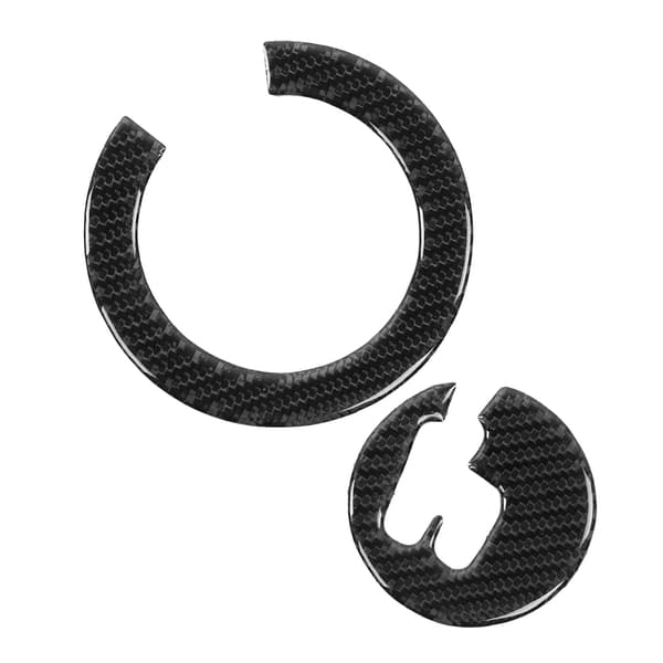 2 st Kolfiber Växelspak Panel Cover Trim Dekor för Prius 2012-2015 LHD