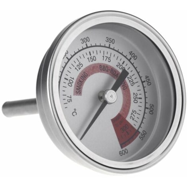 Termometer, rustfrit stål, dobbeltmåler 300 celsius