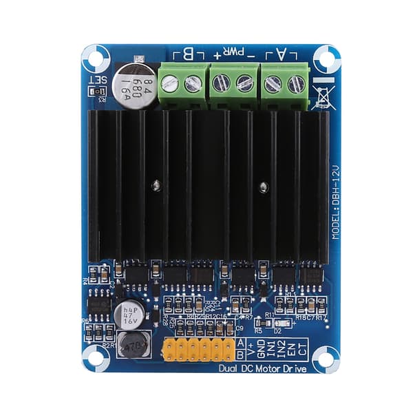 1 stk DC 5V 12V 0A 30A Dual Channel H Bridge Motor Driver Board Modul