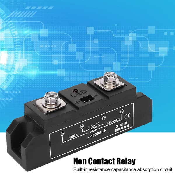 SSR 100DA H Industriell berøringsfri solid state-relé elektrisk tilbehør