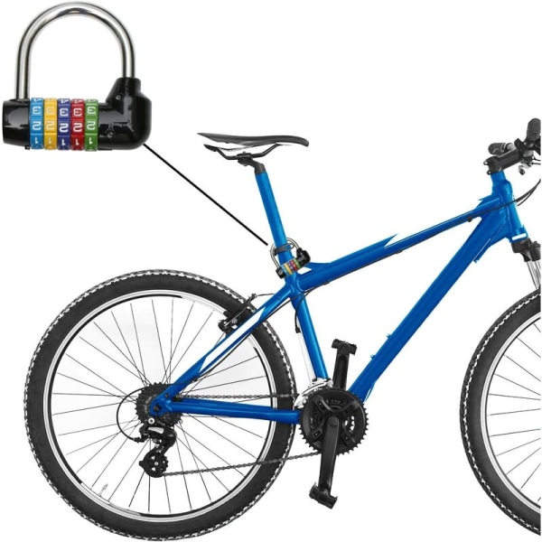 Monogramsvart hänglås för resväskor, sminkväskor, gymskåp, cykellås - nyckellöst - perfekt för utrymningsrum