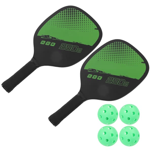 Bærbart Pickleball Sæt 2 Bat 4 Bolde Opbevaringstaske Udendørs Sport