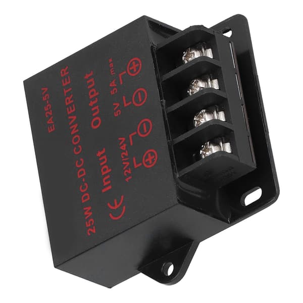 Spændingsomformer DC 12V 24V til 5V 5A Strømforsyning Reduceringsregulator Transformermodul
