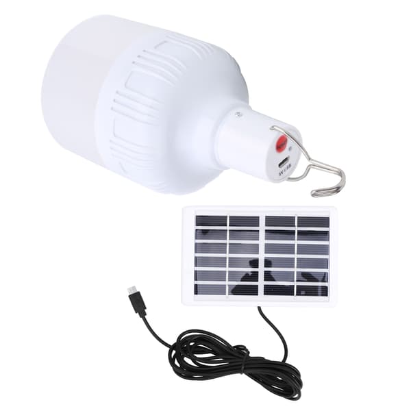 50W Utendørs LED Solcelle System Lys Bærbar Ladelampe Camping Nødlys