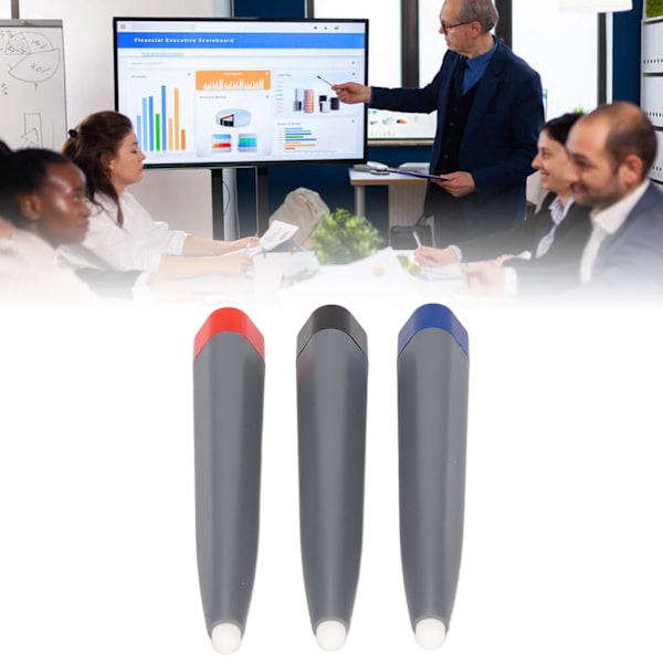 Holdbart ABS-materiale 3 stk. Touch Screen Stylus til Whiteboard og Multimedieskærm