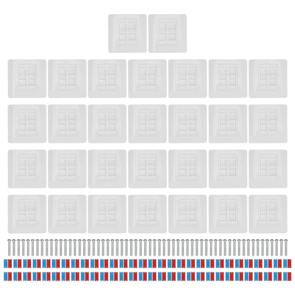 86 Typ Nätverksmodulpanel 4 Port RJ45 RJ11 Gränssnitt Uttag Datorpanel 30 st