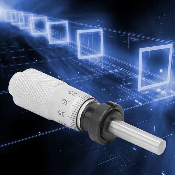 0-13mm Mikrometer Flat Kulehode Finjustering for Nøyaktighetsinstrumenter Flat Hode med Mutter