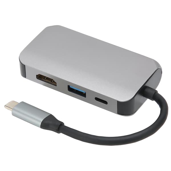 4-in-1 USB C -telakointiasema HDMI PD USB VGA -sovittimella