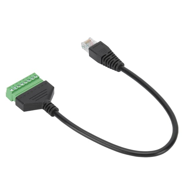 PVC RJ45 Hankontakt till Grön Lödfri Terminal Kort Kabeladapter