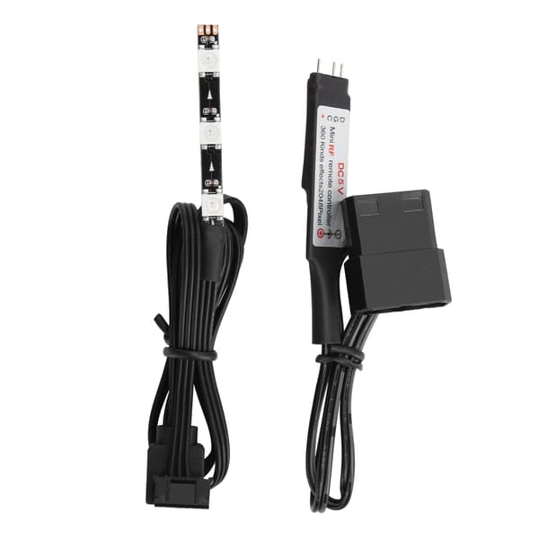 RGB Fullfärg Belysning Fjärrkontroll CPU Vattenkylning Tank Controller Kit 5V