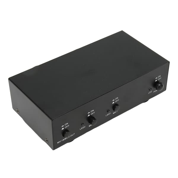 48V Phantom Power Supply Professional Iron Shell with XLR Cable for Music Recording Equipment