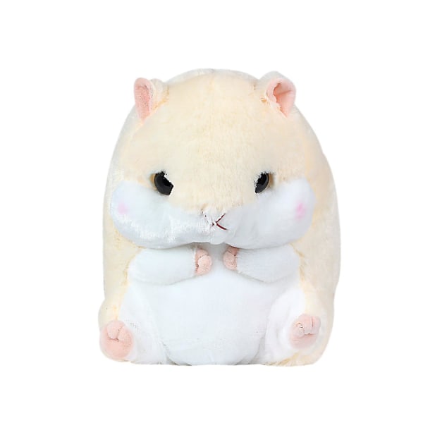 Sødt plys hamster udstoppet dyrelegetøj med tæppe beige Hamster Only