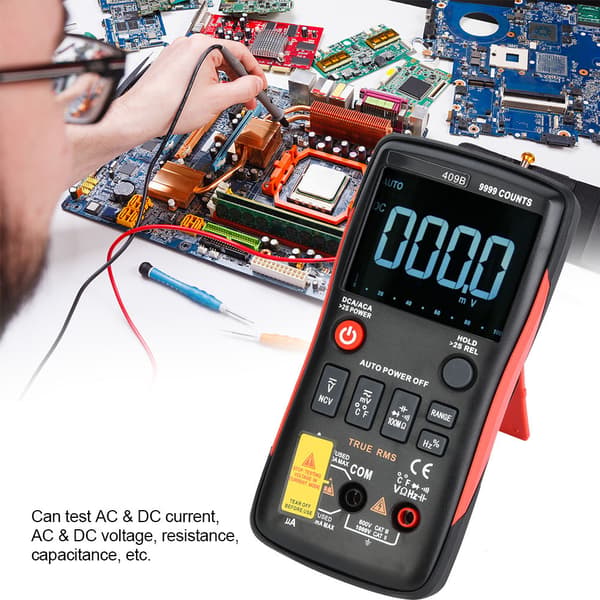 Richmeters RM409B True RMS 9999 Räknar Digital Multimeter Testare