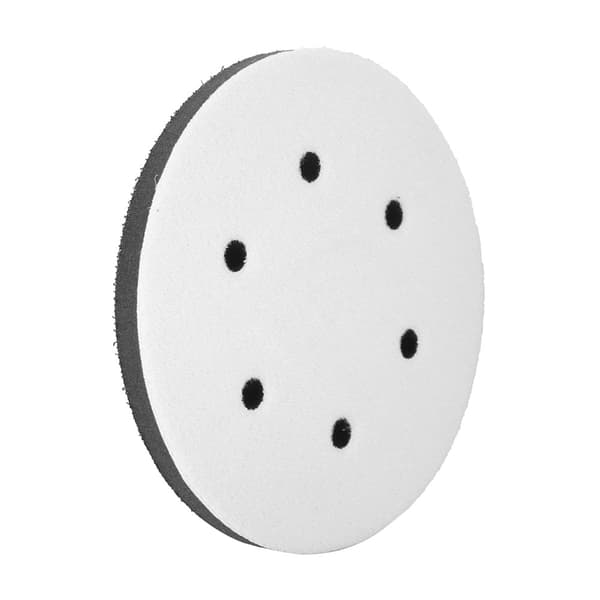 150 mm diameter blød buffer svampe-interfacepude til slibepuder (6 huller)