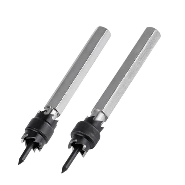 2 stk. høyhastighetsstål roterende punktsveisborfjerner karbidbit 3/8” + 5/16”
