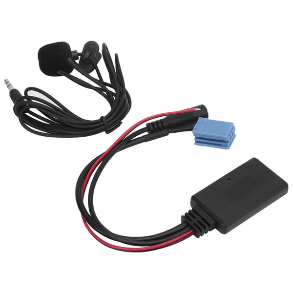Mini ISO 8Pin Bilstereo Mikrofon med Bluetooth 5.0 Kabeladapter för Mobiltelefon Surfplatta MP3