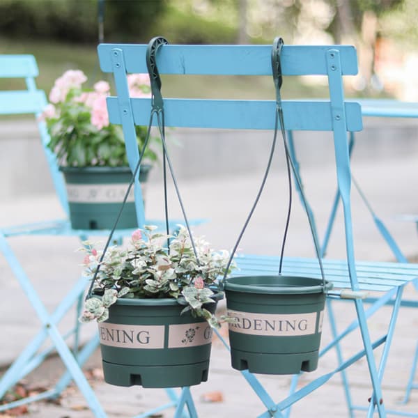 Plastik Hængende Blomsterpotte til Haven med Krog