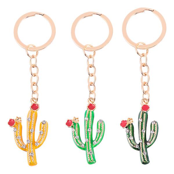 3 kpl Suloisia kaktushiihto avaimenperät riipukset autolaukku riipukset lahja avaimenperät