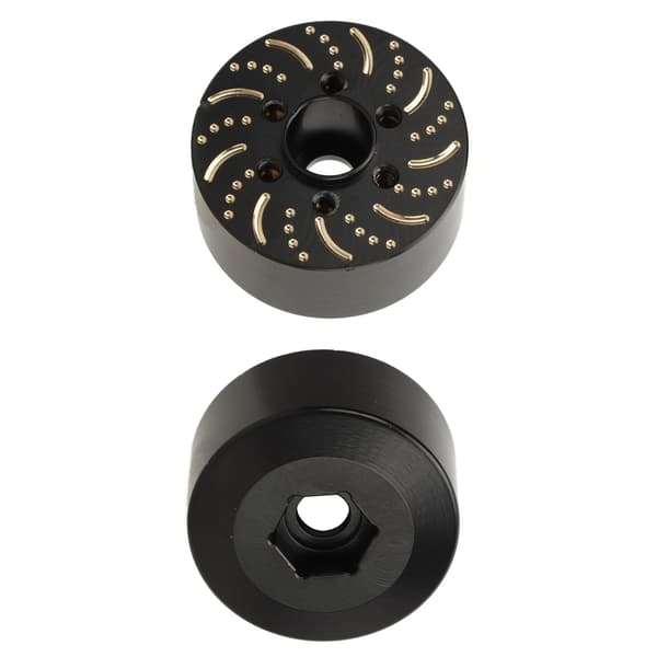 Messinghjulvægte 6 Huls Hex Nav Adapter til 1.9in 2.2in Beadlock Fælg 22mm