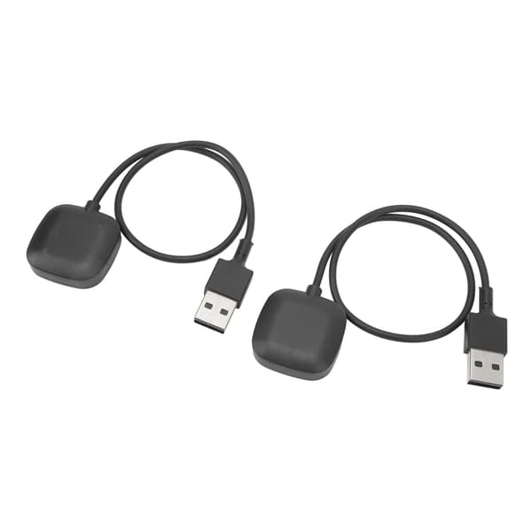 2 stk. 5V trådløs opladningsdock datakabel til Fitbit Versa 3 Sense 30CM