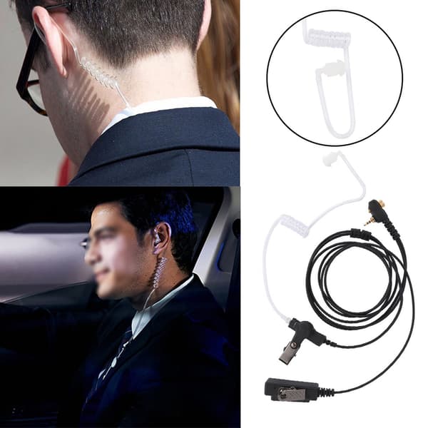 Motorola MTH600 MTH650 MTH800 MTH850 Luftslange PTT Ørepropp Headset