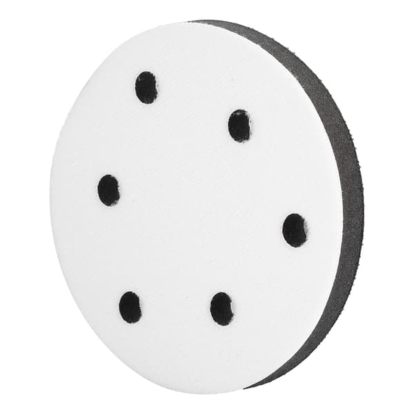 125 mm diameter mjuk buffertsvamp gränssnittsdyna för slipdynor (6 hål)