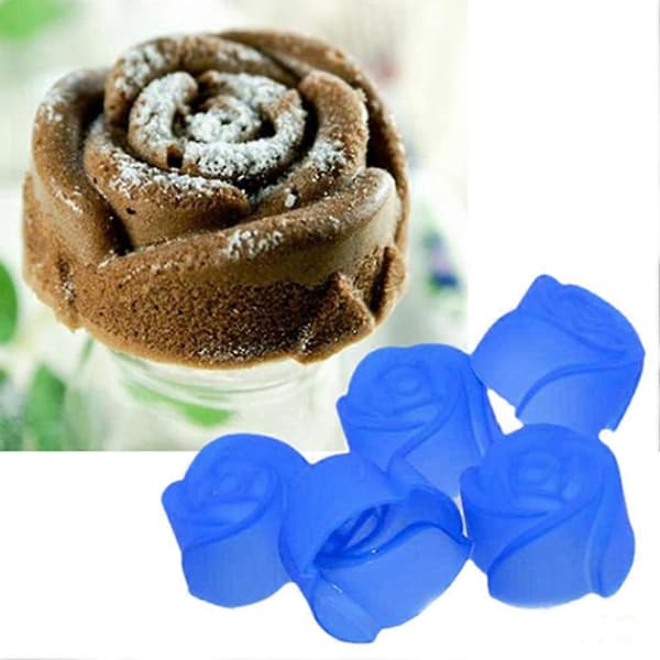 10 stk silikone rosenmuffin kageform bageform chokoladeform