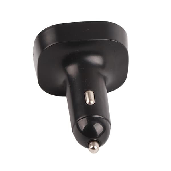 Bluetooth FM-sändare Handsfree Samtal 2 USB-laddare 7 Färgljus Silver