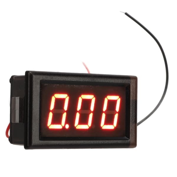 Hall Sensor DC Amperemeter LED Digitalt Display 50A Høy Nøyaktighet Strømmåler for Kjøretøy