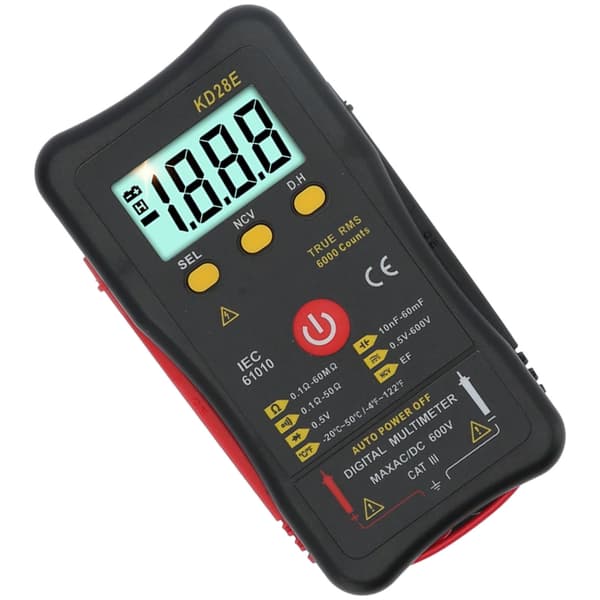 KD28E Multifunksjon Digitalt Multimeter True RMS Berøringsfri Spenningstester Dataoppbevaring Bærbar Voltmeter