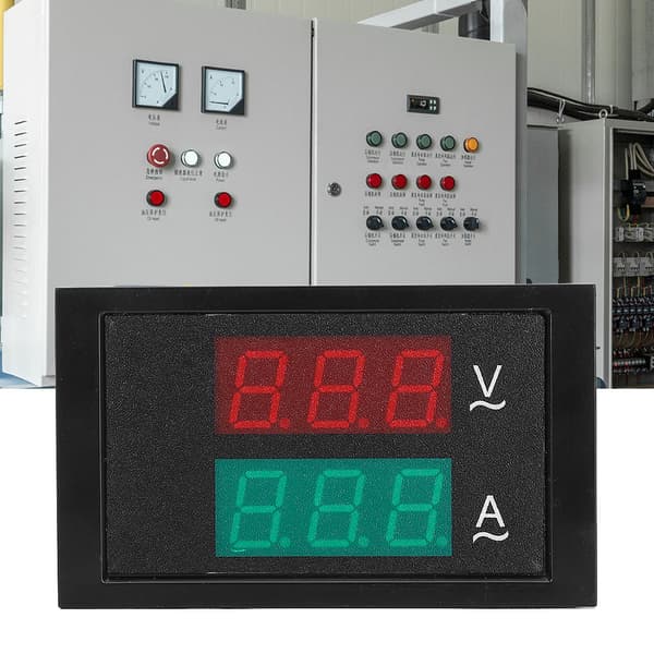DL85-2041 Dubbel Display AC Spänningsströmmätare AC80-300V 0-50A med Strömtransformator
