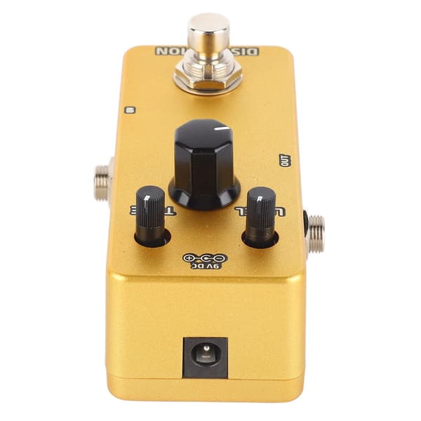 Elektrisk Guitar Effektpedal Enkelt Blok Mini Modulation Forstærker Simulation Pedal Gylden Distortion