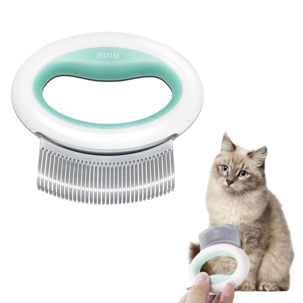 Cat Comb Massager Kæledyrshårfjerning Massagekam Blød hårfjerningsbørste til kæmning og fjernelse af kedelig pels massageværktøj f