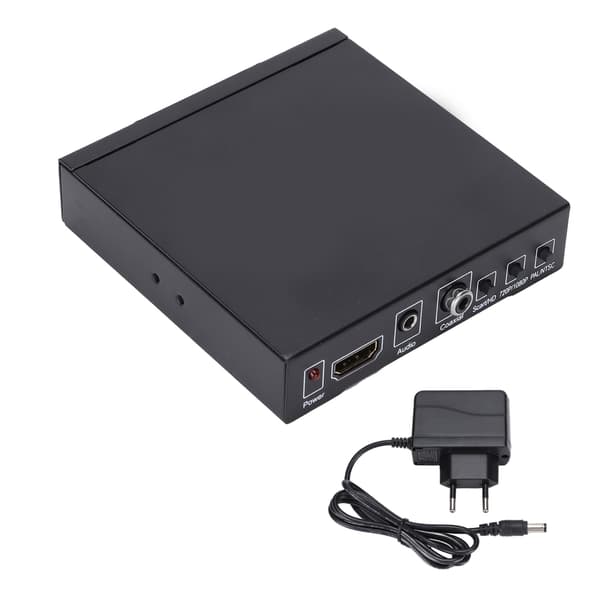SCART til HDMI-konverter 1080P 720P Videoadapter EU-plugg 100-240V