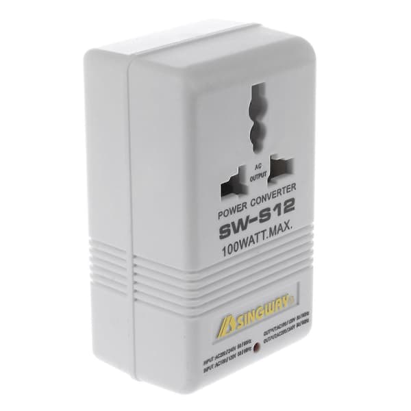 100W 110V/120V til 220V/240V Trinn-Opp og Ned Spenningsomformer Transformator Reise White