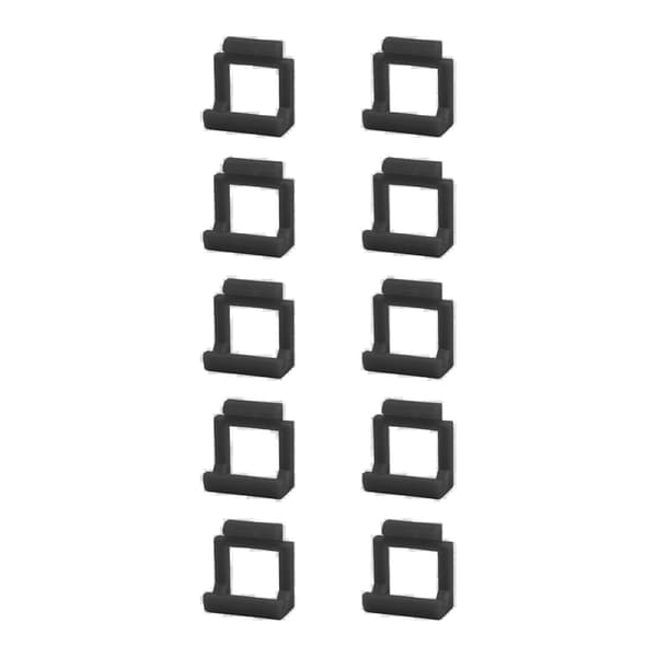 10 stk. PCIE Riser Kort Holder USB3.0 Adapter Clips Hård Plast Fastgørelse Sort