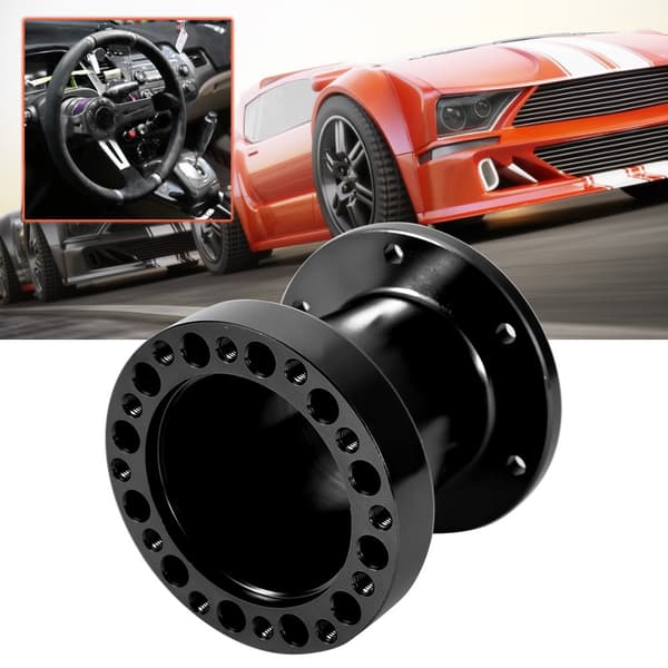 3 tommer Universal Bilrat Nav Aluminium Spacer Rat Nav Adapter Kit (Sort)
