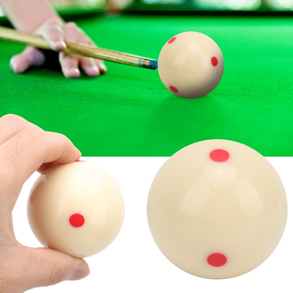 Pool Træningsbold - 57,2 mm Rød Plet Billard Tilbehør