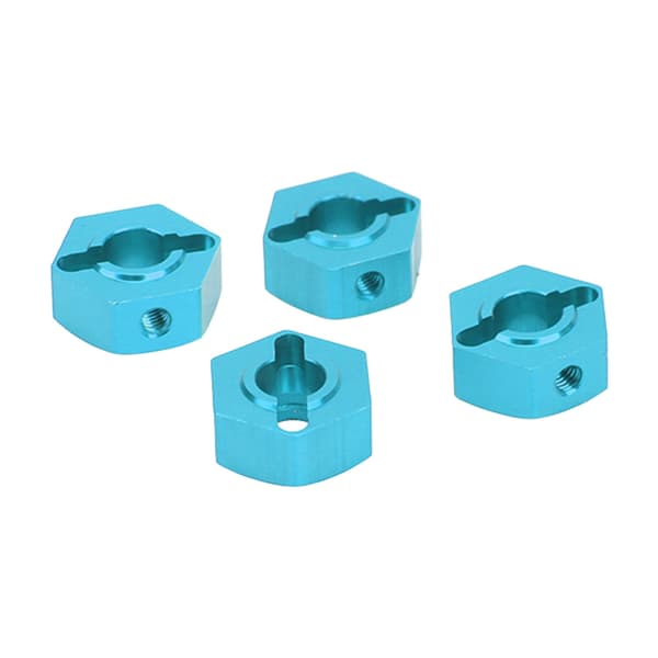14 mm aluminiumlegering universal hjul hex nav kit opgradering til ARRMA Senton 1/10 RC bil blå