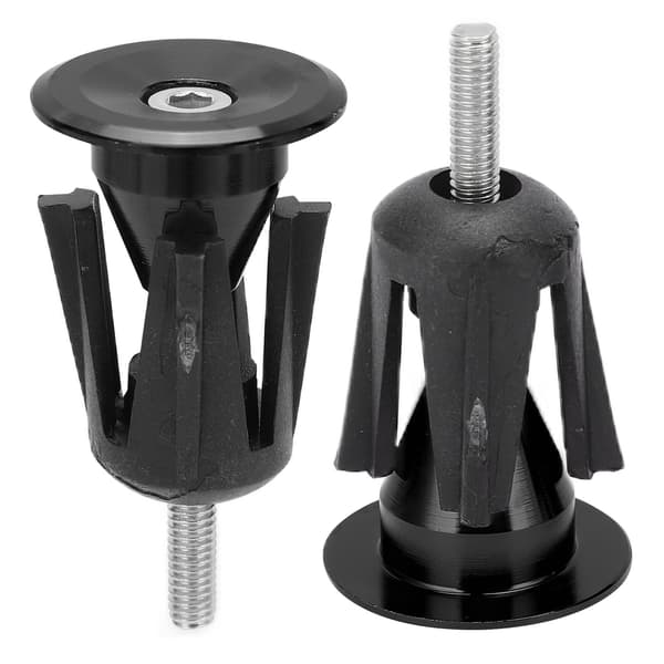 2 STK Cykelstyr Endeprop Cykelstyr Prop til Mountainbikes Racercykler Sort