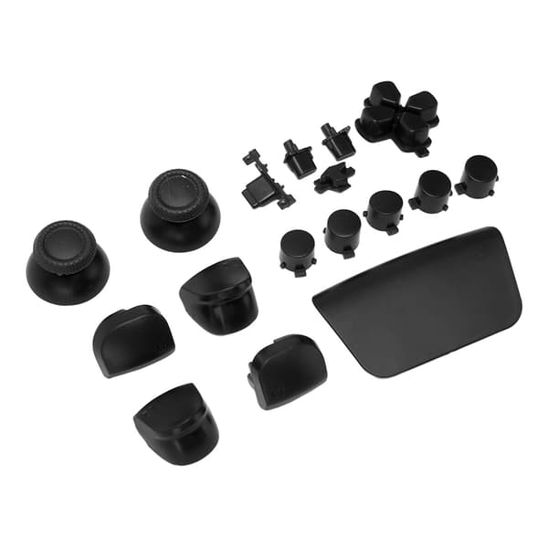 16st PS5 Handkontroll Ersättningsknappar Gamepad Tumspak Trigger Svart