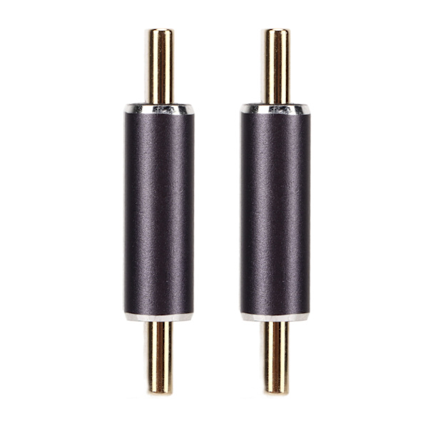 Type-C Han til Type-C Han Adapter - 2-pak, 40 Gbps, 100 W, Lige Design - til Laptop og Smartphone