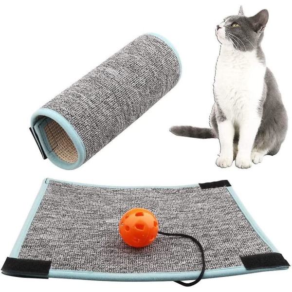 Cat Scratcher Mat, Anti Scratch Cat Mat, halkfri kattklovårdsleksak, för kattungar som slipar klor, skyddar mattor och soffor