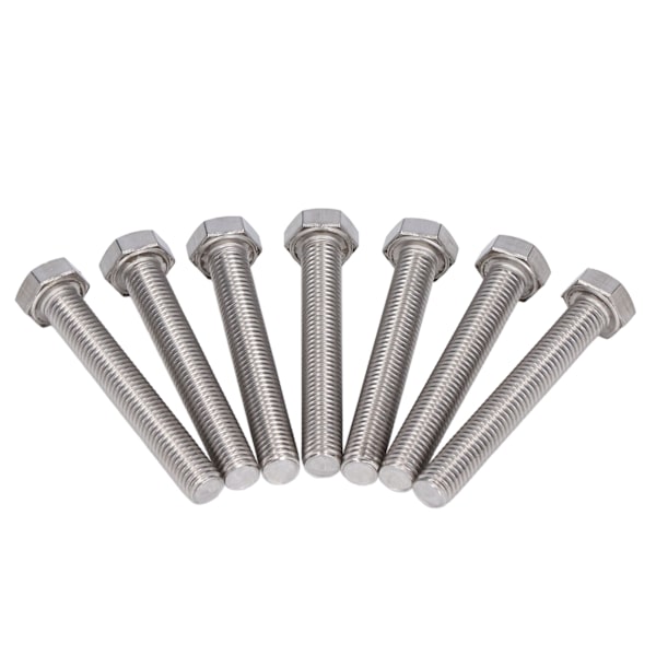 20 stk. M10x1,5x65mm A2 Rustfritt Stål Sekskant Hode Fullt Gjenget Settskruer DIN 933