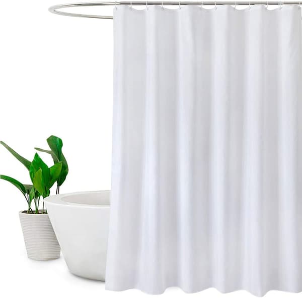 Extra breda duschdraperier 240 x 180 cm fall/95\"x 72\", mögelbeständig duschdraperifoder vattenavvisande, vit