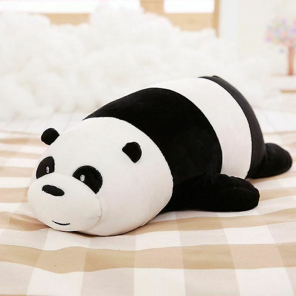 Bears Pillow Grizzly Panda Pehmeätäytteinen Pehmo Lasten Paras Lelu Black white