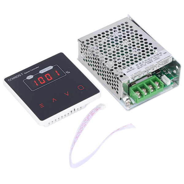 Digital Display Motorhastighetskontroller Aluminiumlegering Dimmebryter DC 12V til 80V 30A