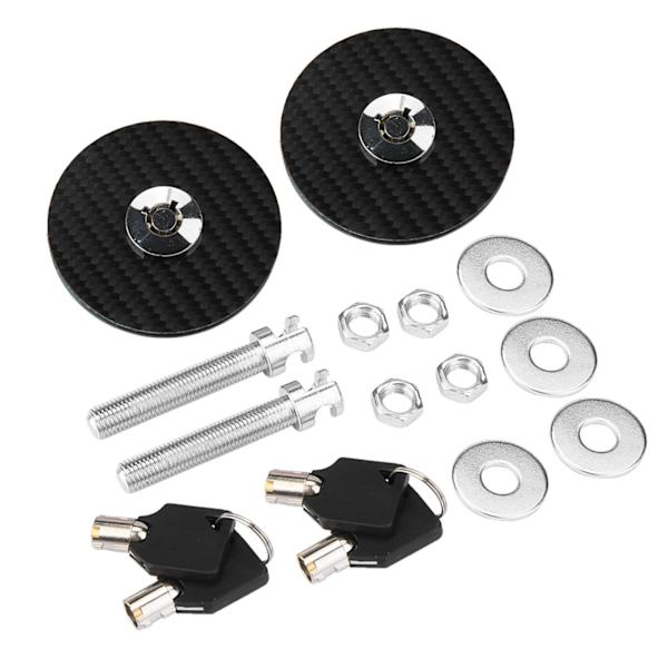 Universal Carbon Fiber Style Hættelås Pin Kit Quick Release Latch