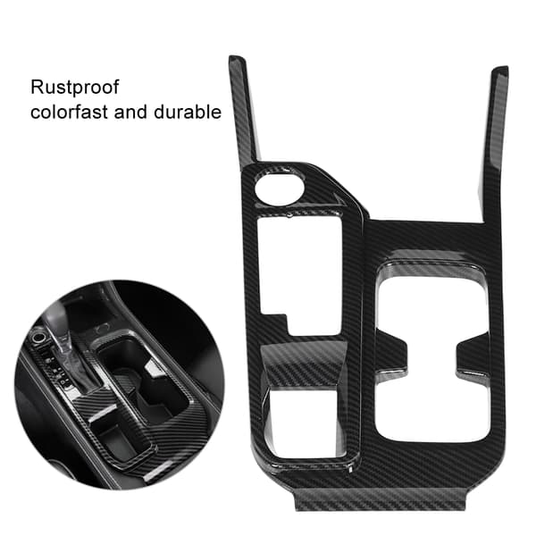 Kolfiber Central Kontroll Växelspak Panel Skydd Trim Passar Nissan Sylphy Sentra 2020
