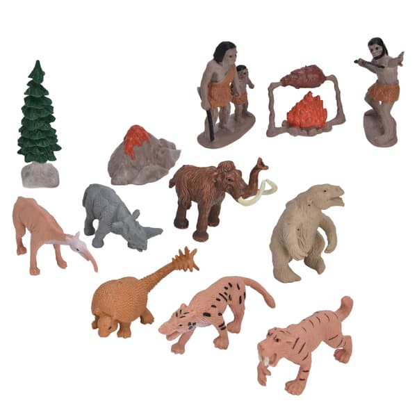 12 st Historiska Figurinleksaker Förhistoriskt Liv Scenfigurer Djurprydnader Lekset 12 st